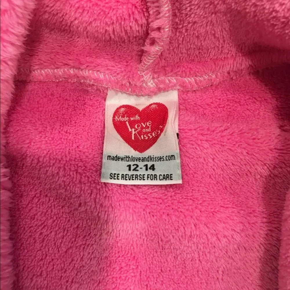 Girls Pink Robe with 